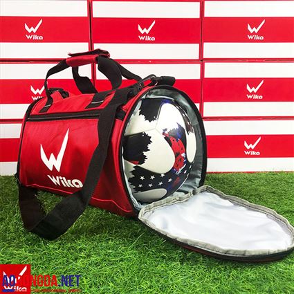 Túi trống Đựng Đồ Bóng Đá Wika đỏ 2