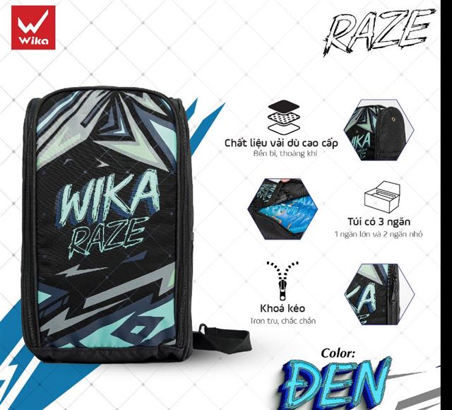 Túi đứng Wika Raze Đen