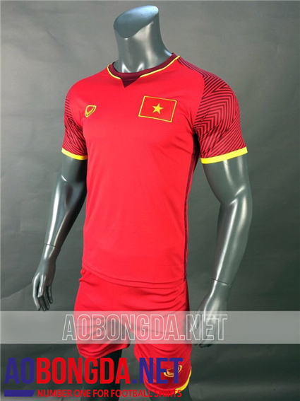 Áo bóng đá olympic U23 Việt Nam đỏ AFF Cup 2018