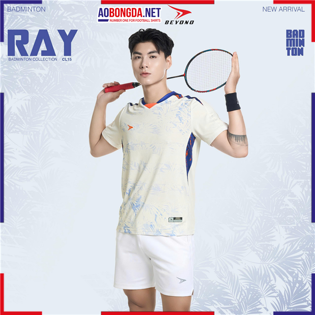 Áo Cầu Lông Beyono Ray CL15 Nam Kem