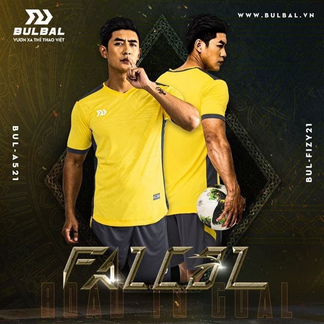 Áo bóng đá không logo Bulbal Falcol Vàng