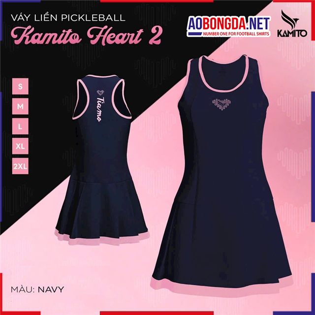 Váy Pickleball Kamito Heart 2 Nữ Navy 