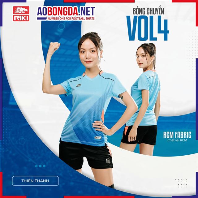 Áo Bóng Chuyền Riki Vol4 Thiên Thanh Nữ