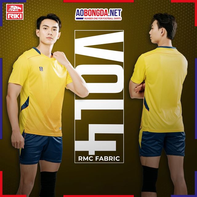 Áo Bóng Chuyền Riki Vol4 Vàng Nam
