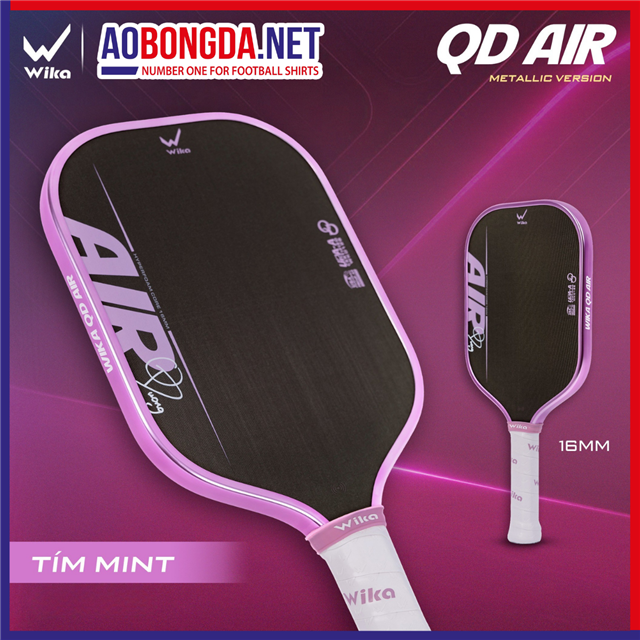 Vợt Pickleball Wika QD Air Tím Mint
