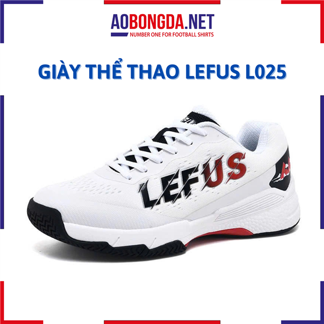 Giày Thể Thao Lefus L025 White Red
