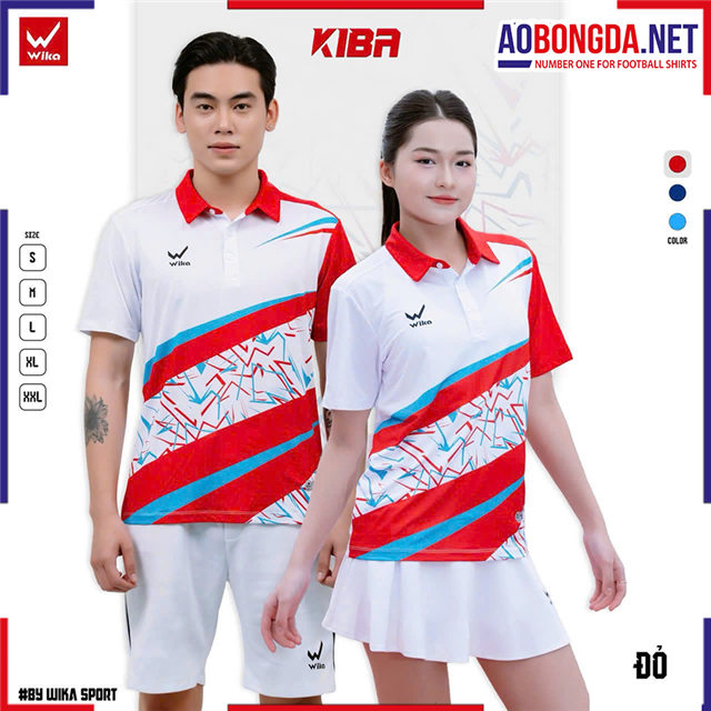 Áo Polo Wika Kiba Đỏ
