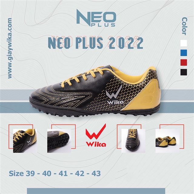 Giày Bóng Đá Wika Neo Plus Đen