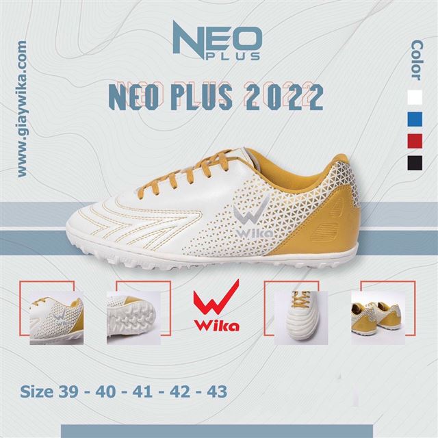 Giày Bóng Đá Wika Neo Plus Trắng