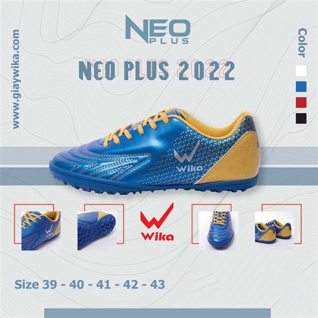 Giày Bóng Đá Wika Neo Plus Xanh