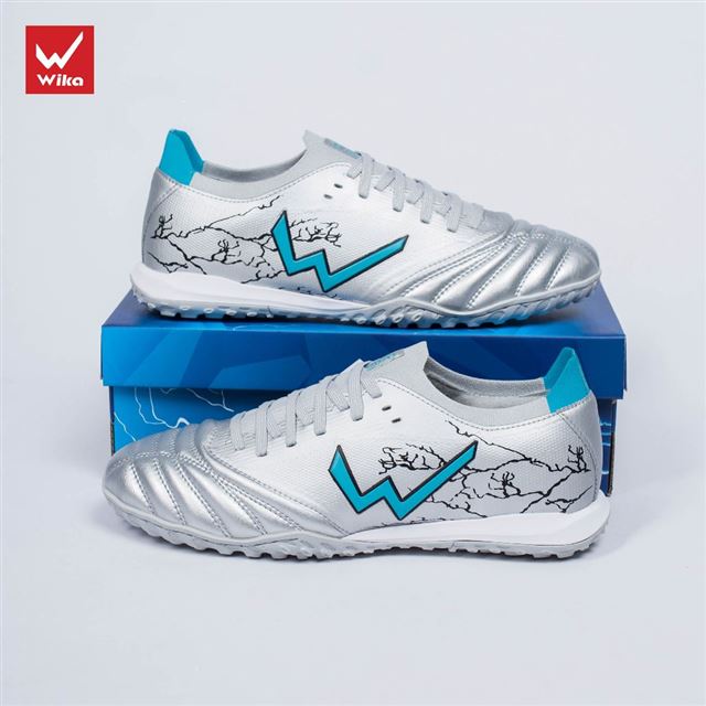 Giầy Bóng Đá Wika Thunder Bạc