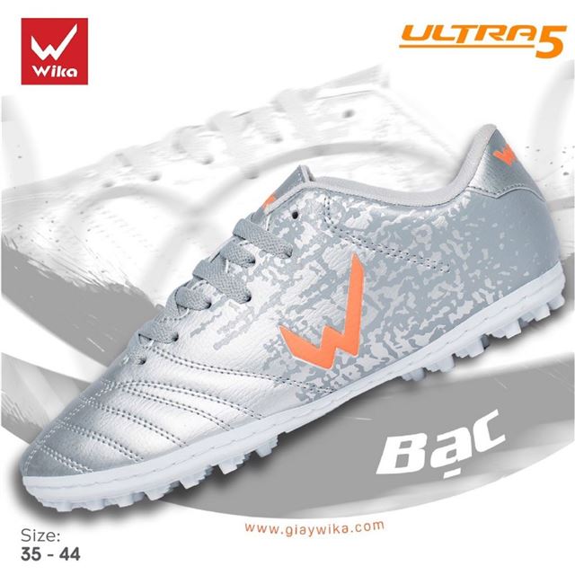 Giày Bóng Đá Wika Ultra 5 Bạc
