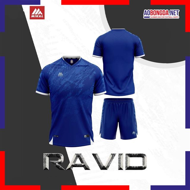 Áo Bóng Đá Không Logo Ravid Mikal.K1 Xanh Bích
