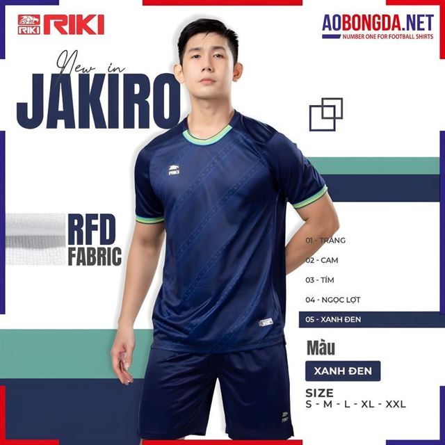 Áo Không Logo Riki Jakiro Xanh Đen