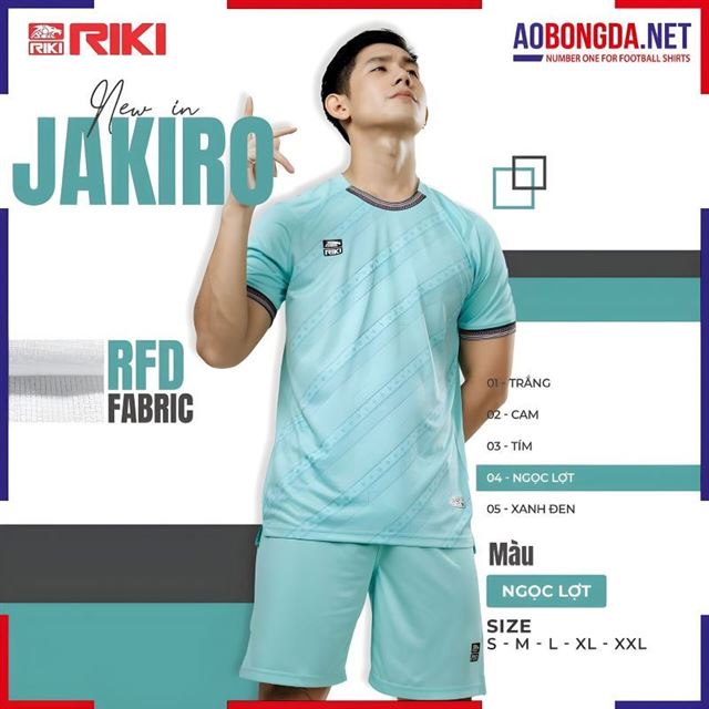Áo Không Logo Riki Jakiro Xanh Ngọc Lợt