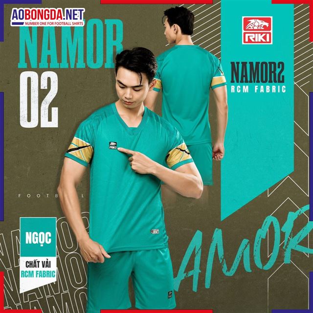 Áo Không Logo Riki Namor 02 Xanh Ngọc