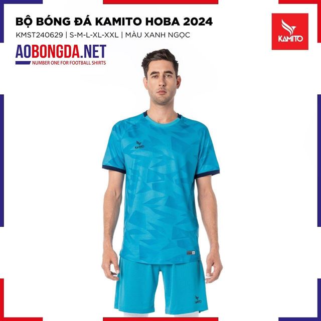Áo Bóng Đá không Logo Kamito Hoba Xanh Ngọc