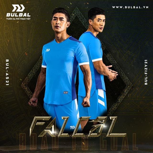 Áo bóng đá không logo Bulbal Falcol Xanh Ya