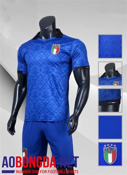 Áo Bóng Đá Đội Tuyển Ý xanh dương Euro 2020-2021