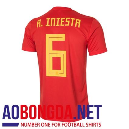 Font áo bóng đá Tây Ban Nha World Cup 2018