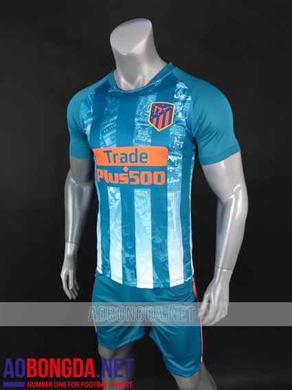 Áo atlentico xanh ngọc rêu đá cup c1 mua giải 2018 2019