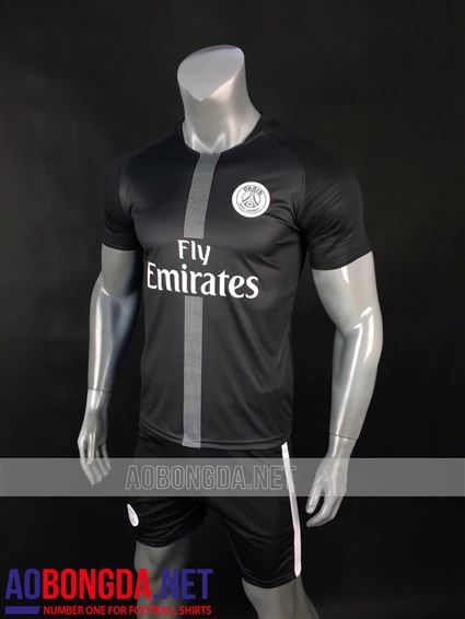 áo bóng đá PSG đen mẫu C1 2019