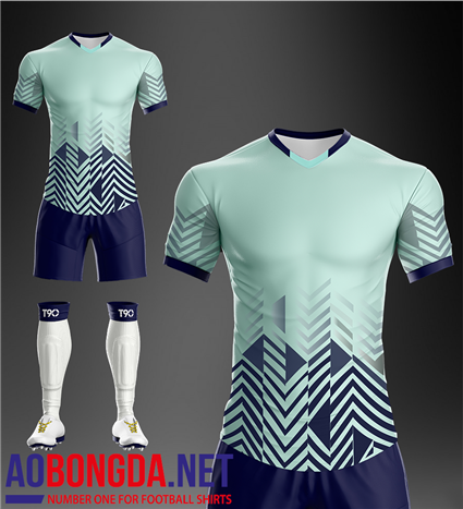 Áo Ko Logo T90-W xanh ngọc