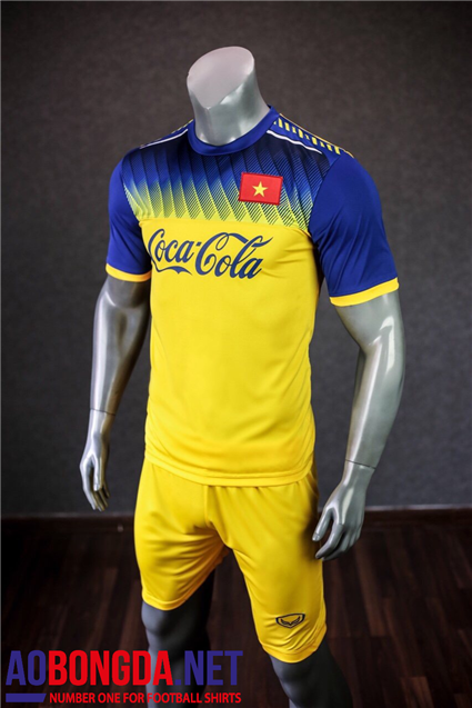 Áo Bóng Đá Đội Tuyển Việt Nam Tập vàng mùa giải 2019 2020