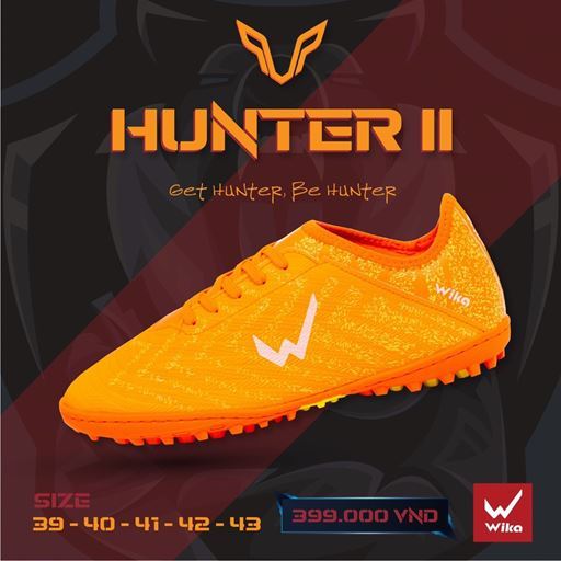 Giày Bóng Đá Wika Hunter II Cam