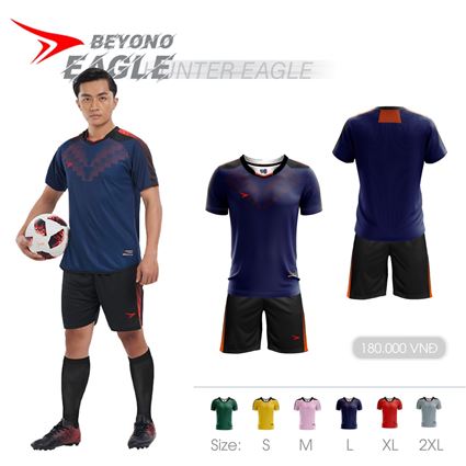 Áo Không Logo Beyono Eagle Xanh Đen