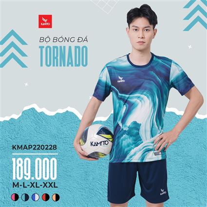 Áo Bóng Đá không Logo Kamito Tornado Xanh Ngọc