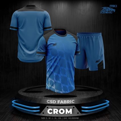 Áo Bóng Đá không Logo Riki Crom Cổ Vịt