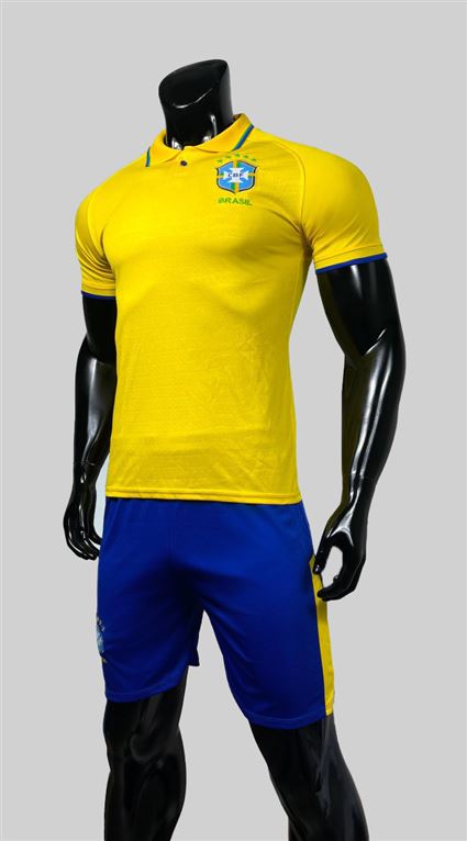 Áo Bóng Đá Đội Tuyển Brazil World Cup vàng sân nhà ngắn tay 2022-2023