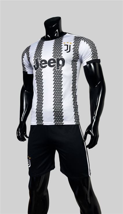 Áo Bóng Đá Juventus trắng sọc đen sân nhà 2022-2023