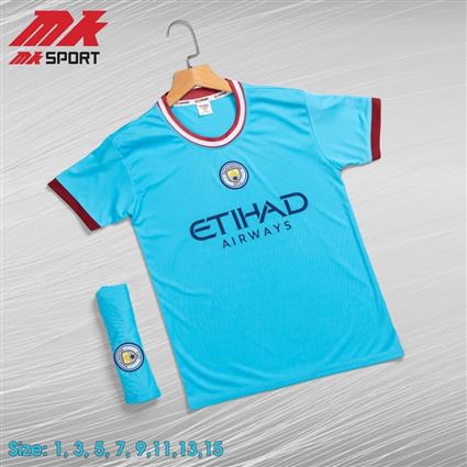 Bộ Quần Áo bóng đá trẻ em clb Man City Biển sân khách 2022-2023