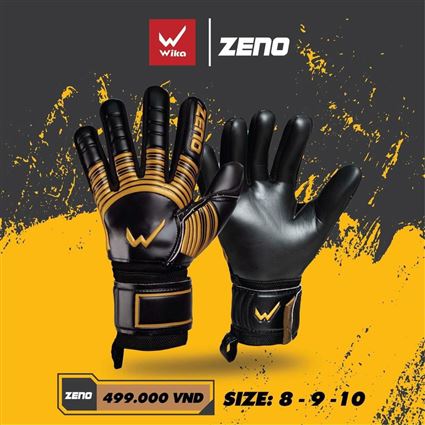 Găng tay thủ môn Wika Zeno Vàng Đen
