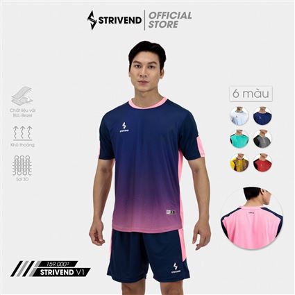 Áo Không Logo bulbal strivend V1 xanh đen