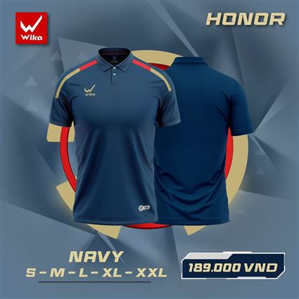 Áo Polo Wika Honor Màu Navy