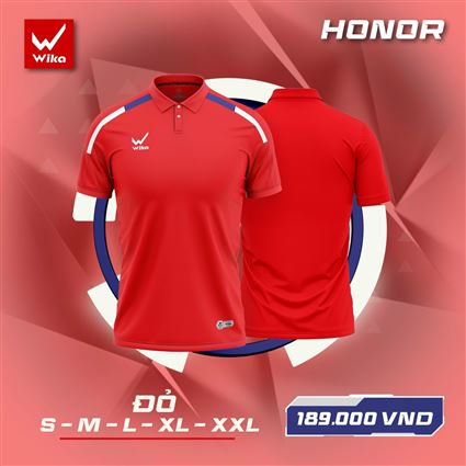 Áo Polo Wika Honor Màu Đỏ