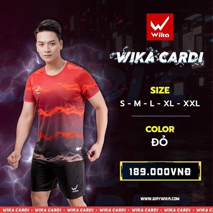 Áo bóng đá Wika Cardi Đỏ