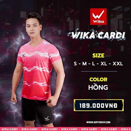 Áo bóng đá Wika Cardi Hồng