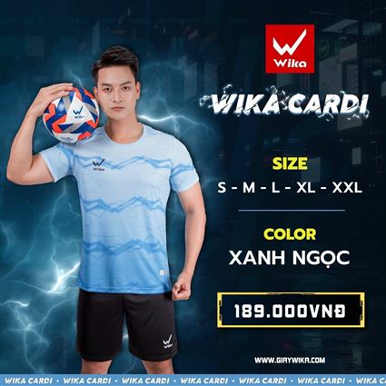 Áo bóng đá Wika Cardi Xanh Ngọc