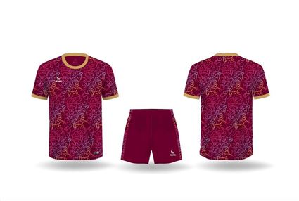 Áo Bóng Đá không Logo Kamito Festival Đỏ Đô