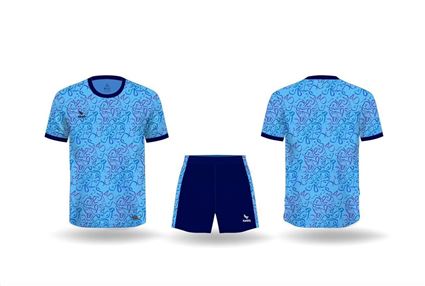 Áo Bóng Đá không Logo Kamito Festival Xanh Biển