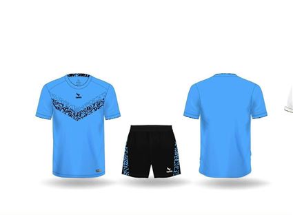 Áo Bóng Đá không Logo Kamito Woncup Xanh Biển - Đen