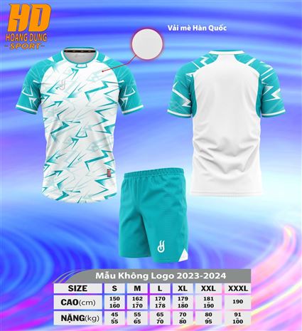 Áo Bóng Đá Không Logo HD Legends Trắng