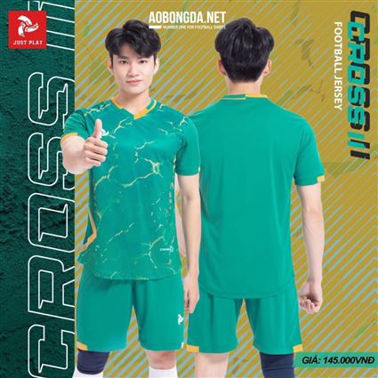 Áo Không logo Justplay Cross II Xanh Lý
