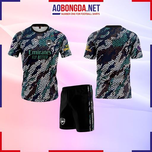 Áo Bóng Đá Câu Lạc Bộ Arsenal Đen Vằn 2023-2024
