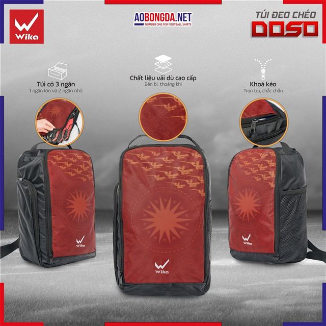 Túi Đứng Wika Doso Màu Đỏ