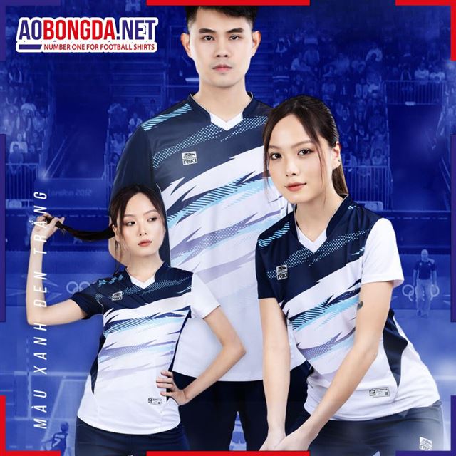 Áo Bóng Chuyền Riki Vol Venus Xanh Đen Trắng